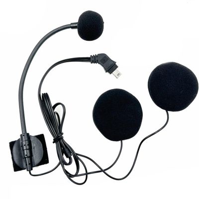10Pin Helmet Half Face Motorcycle Headset Earpiece Microphone Noise Cancellation Music for Half Face Helmet Accessories