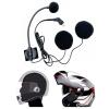 10Pin Helmet Half Face Motorcycle Headset Earpiece Microphone Noise Cancellation Music for Half Face Helmet Accessories view 2