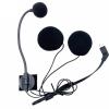 10Pin Helmet Half Face Motorcycle Headset Earpiece Microphone Noise Cancellation Music for Half Face Helmet Accessories view 3