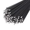 Metal Zip Ties, 304 Stainless Steel, Heavy Duty Self-locking Cable Ties, for Exhaust Wrap, Chain Link Parts, Wire Rolls, Poultry Fence Outdoor (100PCS 18 Inch black) view 1