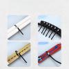 Metal Zip Ties, 304 Stainless Steel, Heavy Duty Self-locking Cable Ties, for Exhaust Wrap, Chain Link Parts, Wire Rolls, Poultry Fence Outdoor (100PCS 18 Inch black) view 3