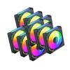 10 Pack Mixed Blade Sirius Power Infinity V2 120mm Case Fan (4 Forward Blade + 6 Reverse Blade) Perfect for The Glass Pc Cases Like Lian Li O11's, Sirius Matrix, NZXT H9, Corsair 3500x. view 1
