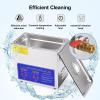 6 L Record Cleaner for Vinyl, Ultrasonic Glasses Cleaner Machine, 180 W Heater Stainless Steel Cleaning Machine, 0-30 Minutes Timer, for Record Store view 2