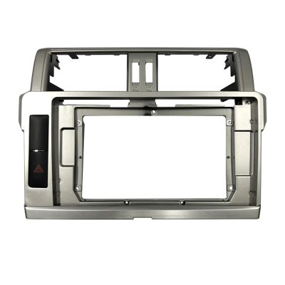 KONGDSDM Car Radio Panel 2 Din 10.1 Inch Car Radio DVD GPS Mp5 Plastic Panel Frame Fit for Toyota Prado 2014~2017 Mount Kit Durable(Frame an Wire)