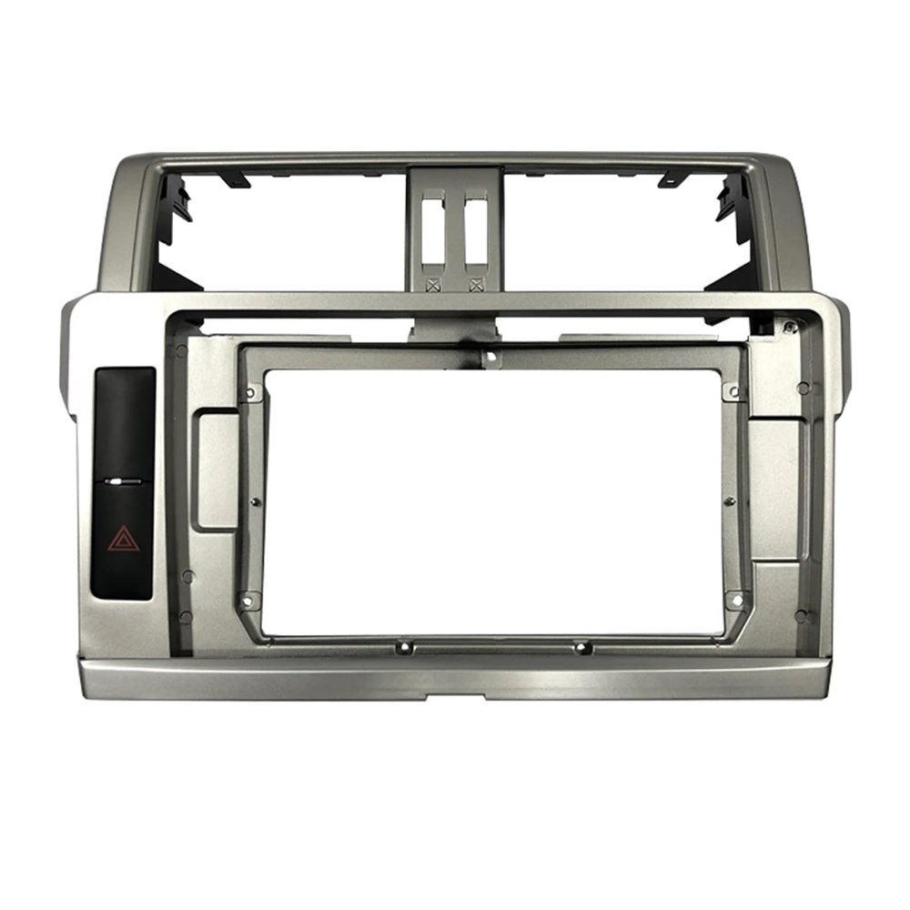 KONGDSDM Car Radio Panel 2 Din 10.1 Inch Car Radio DVD GPS Mp5 Plastic Panel Frame Fit for Toyota Prado 2014~2017 Mount Kit Durable(Frame an Wire)