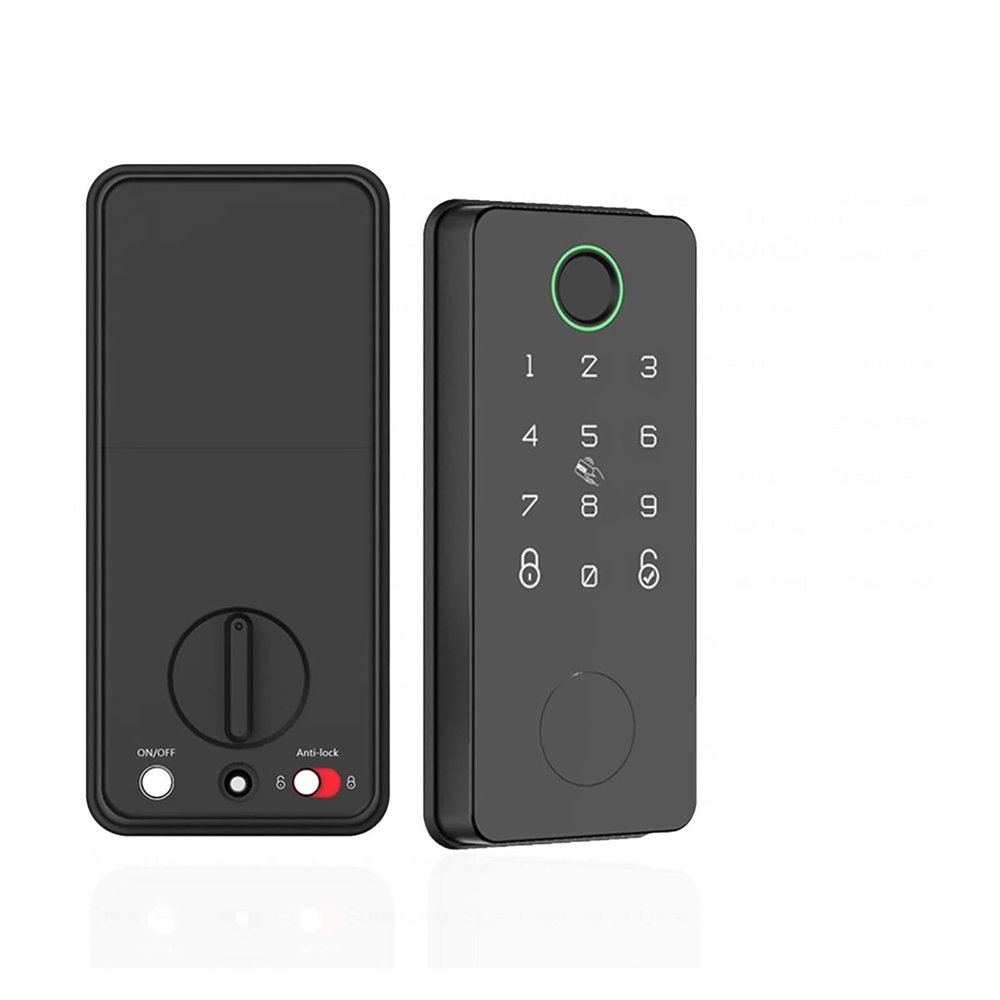 QDVOPHZA Electronic Door Lock for Tuya Lock with Deadbolt Lock Fingerprint Lock Keyless Entry with SmartLife App Remote Unlock