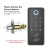QDVOPHZA Electronic Door Lock for Tuya Lock with Deadbolt Lock Fingerprint Lock Keyless Entry with SmartLife App Remote Unlock view 2