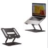 SPXTOM 360 Rotating Laptop Stand, Carbon Steel, Desk Foldable Notebook Holder, Skeleton Design, Ergonomic Riser Laptops, for Products Up to 17 Inches(Black) view 1