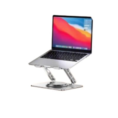 SPXTOM Portable Foldable Laptop Stand, Ergonomic, Carbon Steel, Adjustable Notebook Holder, Skeleton Design, Quick Heat Dissipation, for Products Up to 17 Inches(A)