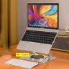 SPXTOM Portable Foldable Laptop Stand, Ergonomic, Carbon Steel, Adjustable Notebook Holder, Skeleton Design, Quick Heat Dissipation, for Products Up to 17 Inches(A) view 3