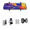 10'' 1080P Car Mirror Dash Cam DVR Rearview Camera Dual Lens Touch Screen Stream Media Night Vision Drive Video Recorder(1080P W-ifi -2-4-h,None1) view 1