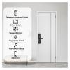 QDVOPHZA Tuya Smart Lock Wirelss with Fingerprint Password IC Card Unlock Support USB Emergency Charge Handle Direction Adjustable view 4