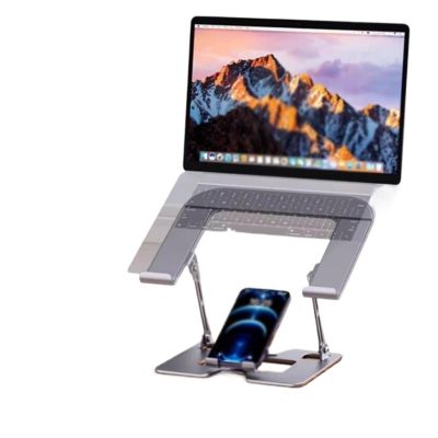 SPXTOM Adjustable Laptop Stand, Ventilated Cooling, Ergonomic Foldable, Desk Laptop Holder, Scratch and Abrasion Resistant, All Laptops Up to 17 in