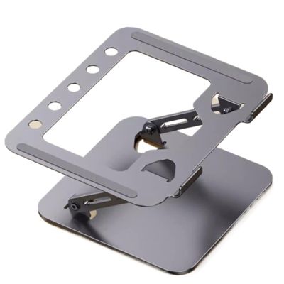 SPXTOM Steel Laptop Stand, Ventilated Cooling, Ergonomic, Foldable Desk Laptop Holder, Scratch and Abrasion Resistant, All Laptops Up to 17 in
