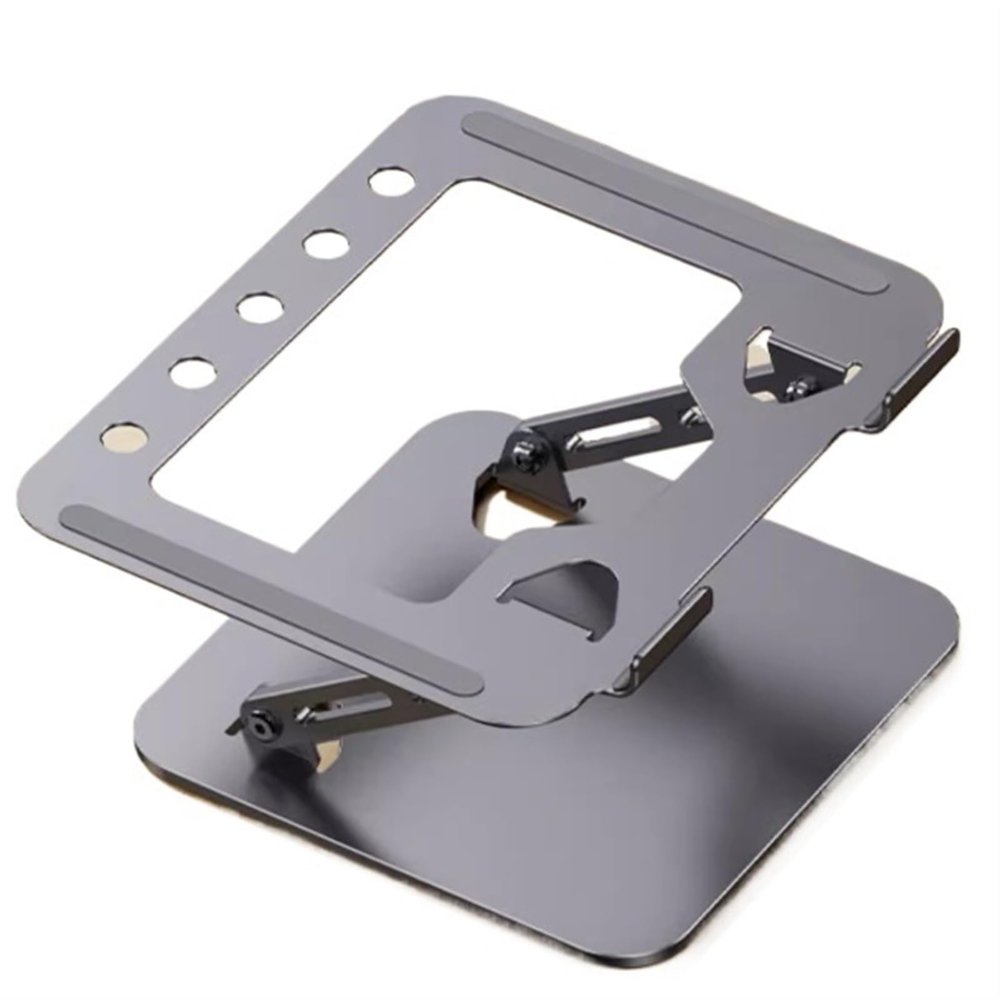 SPXTOM Steel Laptop Stand, Ventilated Cooling, Ergonomic, Foldable Desk Laptop Holder, Scratch and Abrasion Resistant, All Laptops Up to 17 in
