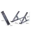 SPXTOM Foldable Laptop Stand, Ergonomic 10-Speed Adjustment, Notebook Holder, Quick Heat Dissipation, Aluminium Laptop Riser, for Products Up to 17 Inches(Pink) view 2