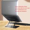 SPXTOM Laptop Stand, Carbon Steel, Desk Foldable Notebook Holder, Skeleton Design, 360 Rotating Ergonomic Riser Laptops, for Products Up to 17 Inches(Black) view 3