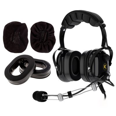P1 General Aviation Headset for Pilots, Silicone Gel Ear Seal Replacement for Aviation, and 100% Cotton Ear Clothes Cover