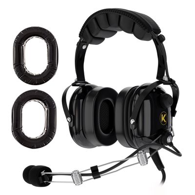 P1 General Aviation Headset for Pilots, and Silicone Gel Ear Seal Replacement for Aviation