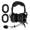 P1 General Aviation Headset for Pilots, and Silicone Gel Ear Seal Replacement for Aviation view 1
