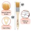Bates- Chip Brushes, 1 Inch, 36 Pack, 1 Inch Paint Brushes with Ergonomic Wooden Handle, Natural Bristle view 3