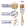 Bates- Chip Paint Brushes for Painting, 1.5 Inch, 24 Pack, Wood Handle, Natural Bristle Paint Brush view 3