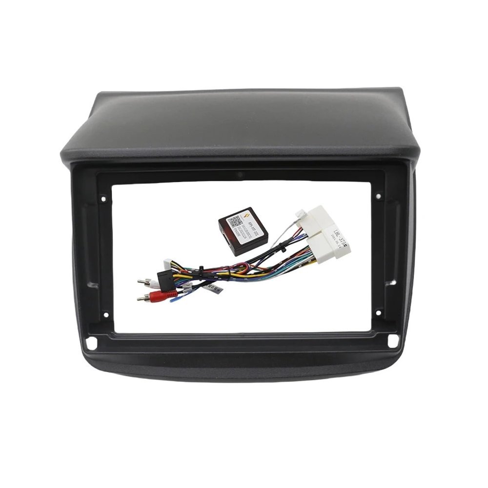 9 Inch Car Fascia Radio Panel DVD Frame Dash Kit Install Adapter Console Compatible with Mitsubishi Pajero Sport 2 L200 Triton 2008-2016(Frame with canbus)