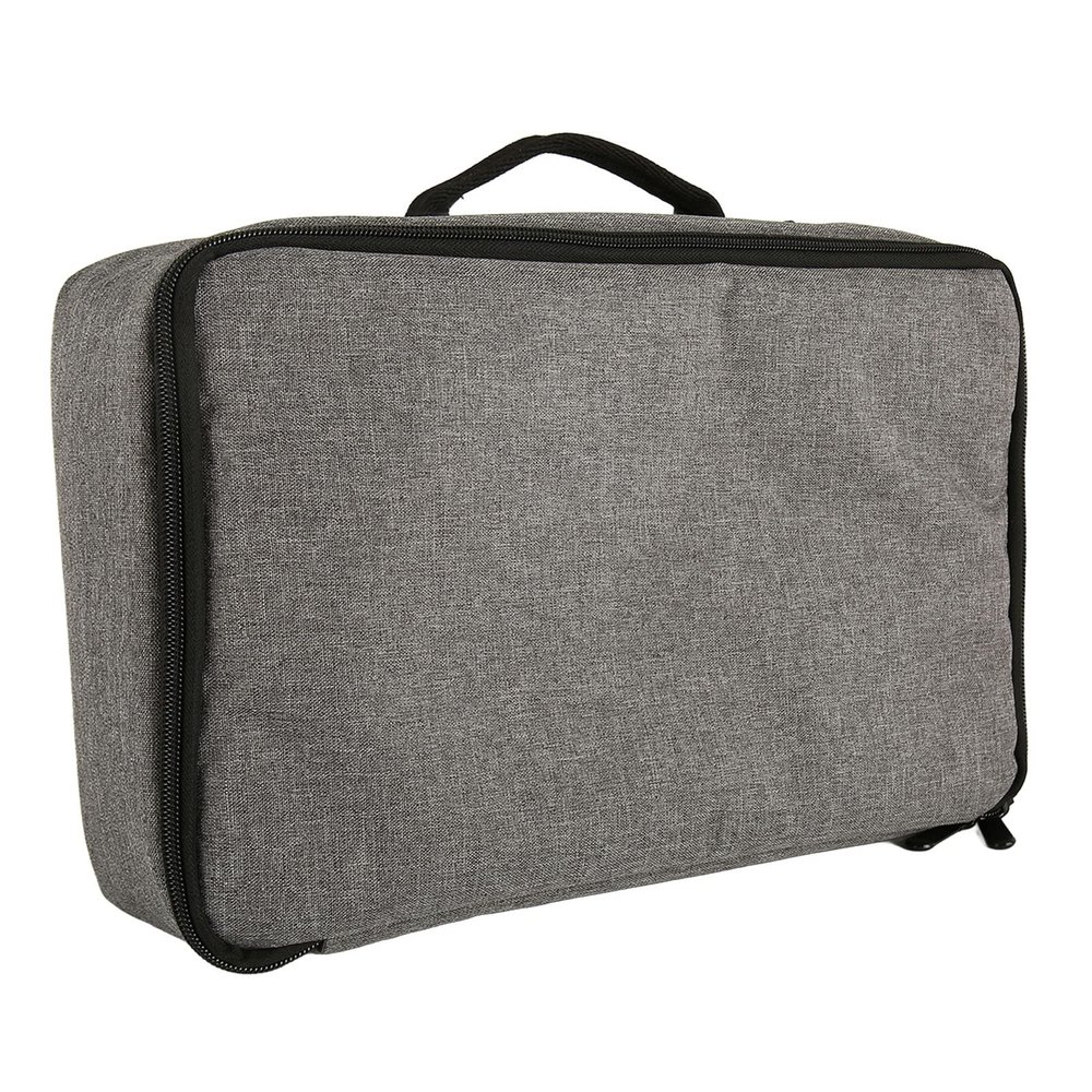 Tyenaza Projector Bag, Heavy Duty Nylon Portable Projector Carrying Case with Sturdy Handle for Most Major Projector, Gray(13.6x7.9x4in)