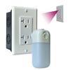 4K WiFi Wall Outlet Security Night Vision Camera | Real Functional Power Outlet | Selectable Lens Orientation (Downward View with Night Vision) view 1