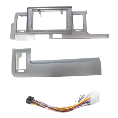 10 Inch Car Frame Fascia Adapter Compatible with Toyota Hiace RHD 2005-2018 Android Big Screen Audio Dash Fitting Panel Kit(Frame Cable)