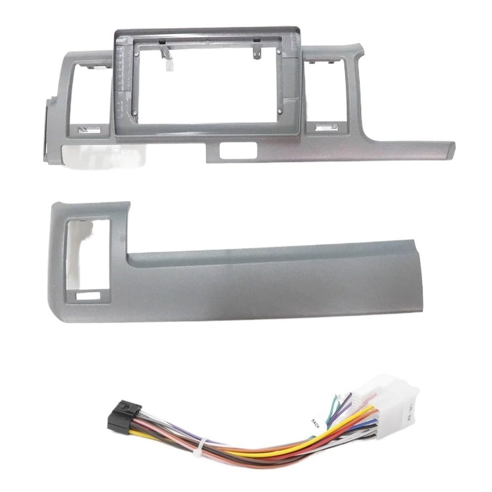 10 Inch Car Frame Fascia Adapter Compatible with Toyota Hiace RHD 2005-2018 Android Big Screen Audio Dash Fitting Panel Kit(Frame Cable)