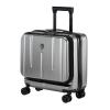 16 Inch Carry On Luggage with 2 Compartments for 14 & 15 Laptop, 16.14*8*17.12 Rolling Briefcase, Lightweight Hardshell ABS+PC Suitcase with Spinner Silent Wheels, for Business Trip, Dark Gray view 1