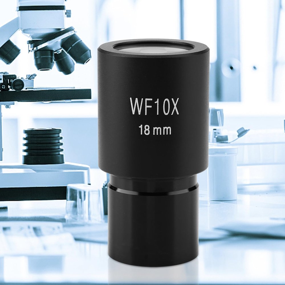 10X Widefield Eyepiece, Clear Image Viewing for Biological Microscopes, Fits Most Common Size Microscopes with 23.2mm Lens Cone