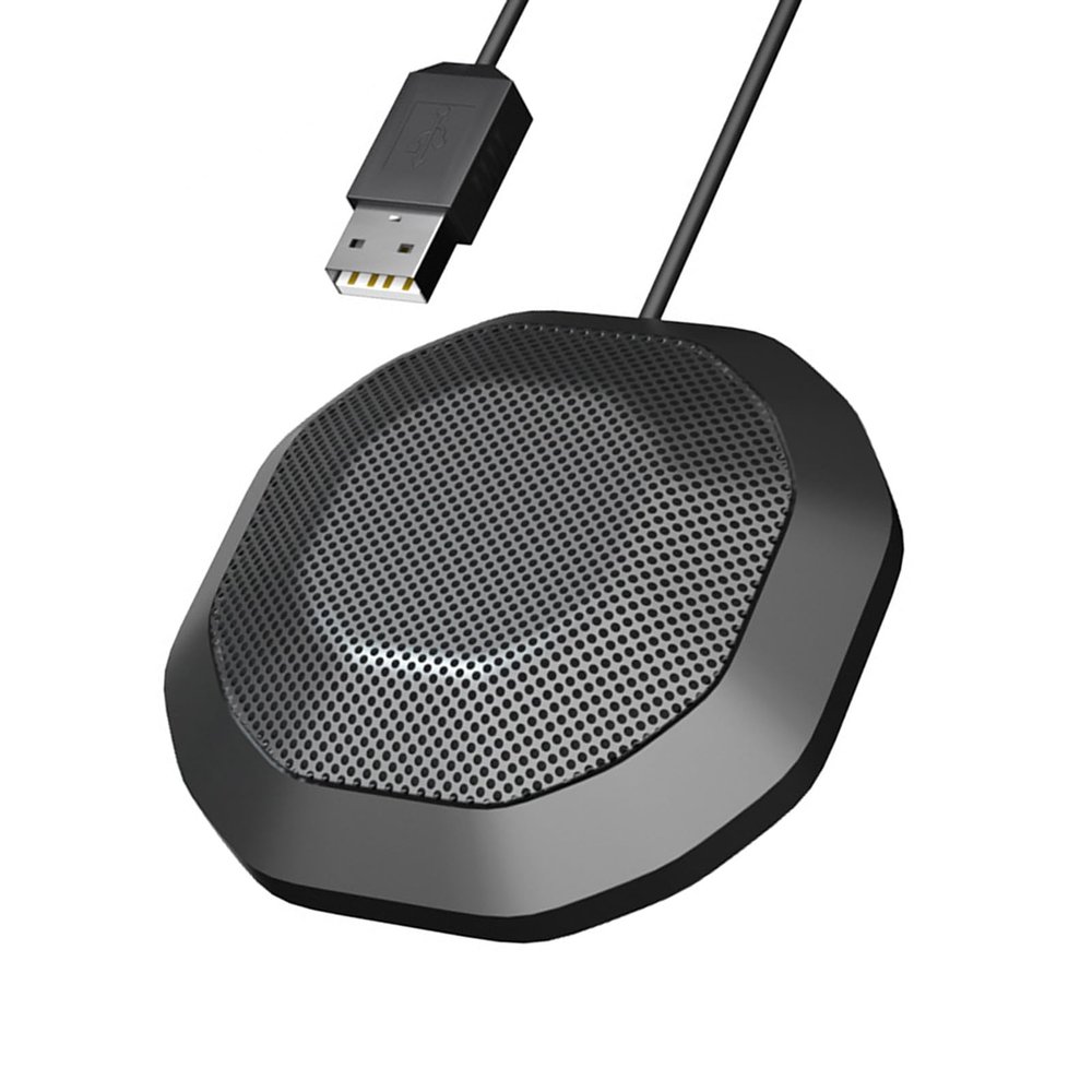 Dioche Condenser Microphone, Conference Microphone PC Microphone with Touch Mute Function for Game Voice, Internet Video, Live Microphone (USB Plug)