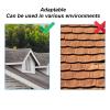 Adjustable Satellite Dish Mount 11.8x7.9in Weatherproof Aluminum Alloy Multi Angle Satellite Internet Antenna Mounting Bracket Kit for Roof or Wall Installation view 4