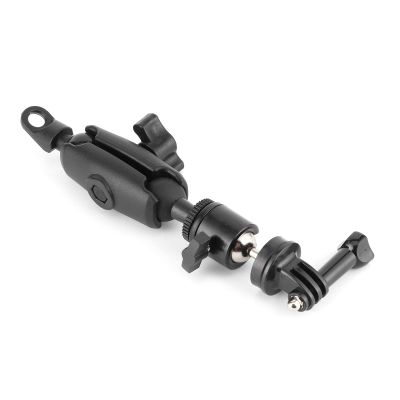 Aluminum Oy Motorcycle Action Camera Holder 360 Mount Stand for Mirror Mount Bracket Cycling Recorder Compatible with Action Cameras Motorbike Recorder Mount Stand (Mirror