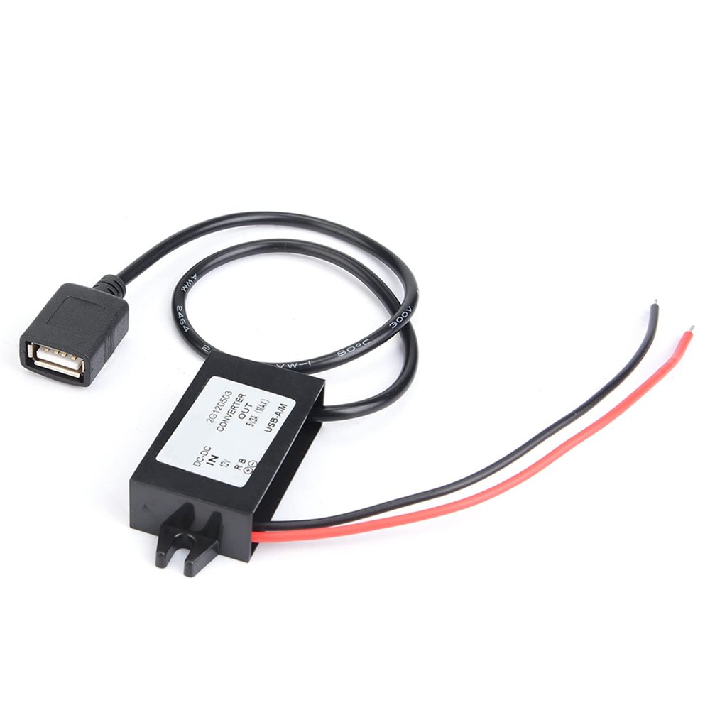 3A DC, DC 12V to 5V Step Down Power Supply Module with USB, Water Portable Converter for LED Screen, car DVD, Navigation