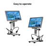 Microscope Gray Microscope for Adults Microscopio Profesional with Metal Stand + Infrared Remote Control Microscope view 2