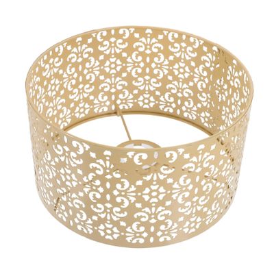 ROMISBABA Metal Hollow Lamp Shade Floral Lampshade Replacement for Ceiling Light