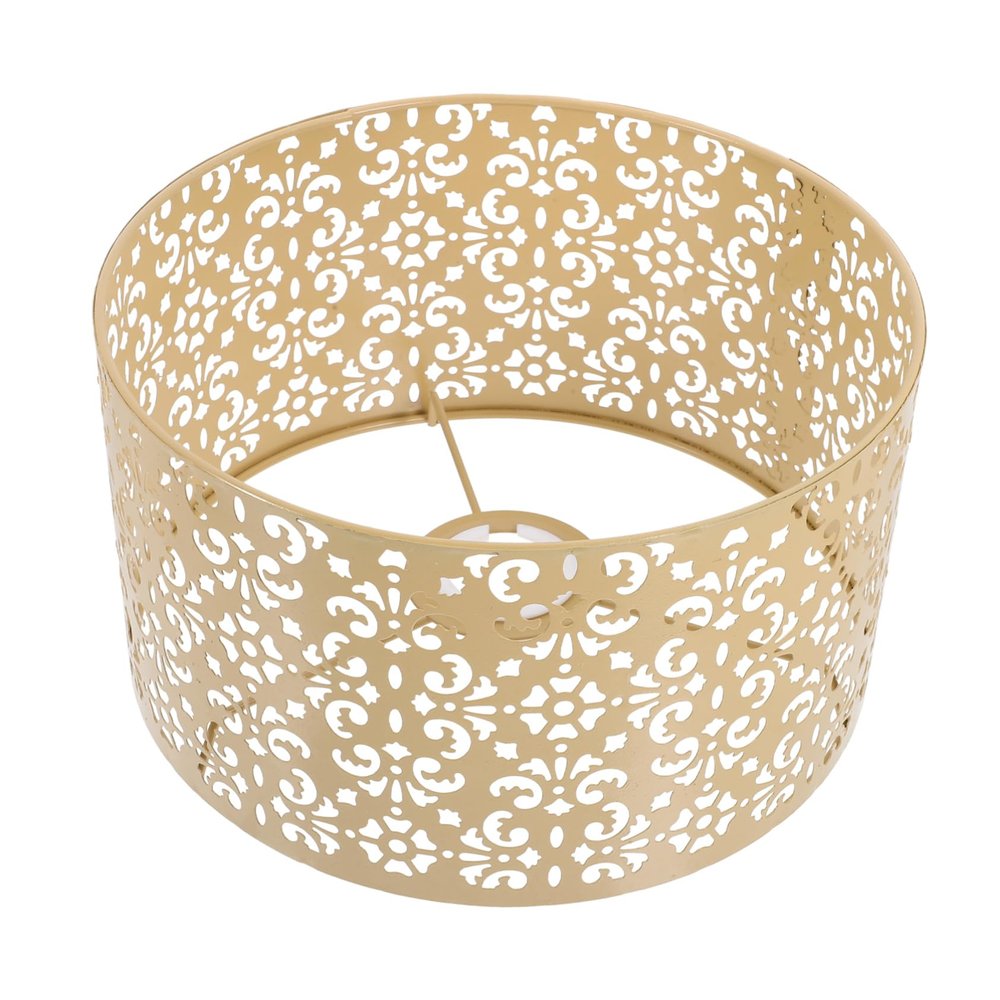 ROMISBABA Metal Hollow Lamp Shade Floral Lampshade Replacement for Ceiling Light