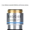 40X Achromatic Objective Lens, Aluminum Alloy Shell with Observation for Biological Microscope, Eliminate Reflections and Increase Contrast view 3