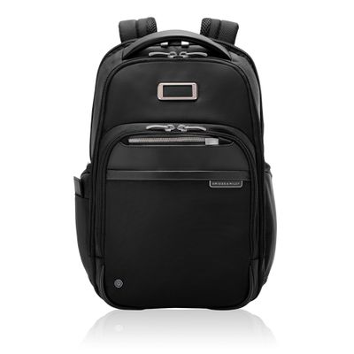 Briggs & Riley Medium Cargo Backpack for Women & Men - Laptop Backpack, For Work & Travel, Lightweight & Durable, Padded Straps, Fits up to 15" Laptop - @work Collection, Black