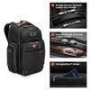Briggs & Riley Medium Cargo Backpack for Women & Men - Laptop Backpack, For Work & Travel, Lightweight & Durable, Padded Straps, Fits up to 15" Laptop - @work Collection, Black view 2