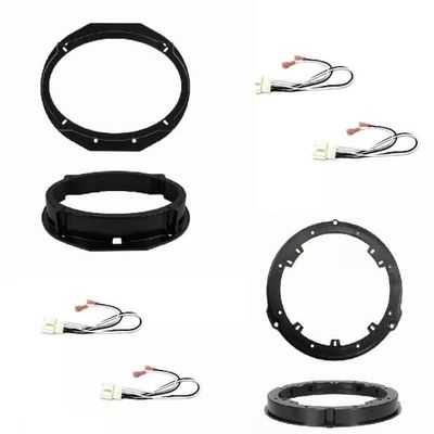 6x9 Front + 6.5" Rear Door Speaker Install Mount Adapter Bracket Plates + Speaker Wire -Made for Ford: 2011 2012 2013 2014 2015 2016 2017 2018 2019 Explorer