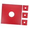 Garneck 4pcs Vinyl Record Sleeves Protective Covers for Vinyl Albums for Archival Storage and Display Made of Sturdy Cardboard Red Kraft view 1