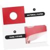 Garneck 4pcs Vinyl Record Sleeves Protective Covers for Vinyl Albums for Archival Storage and Display Made of Sturdy Cardboard Red Kraft view 3