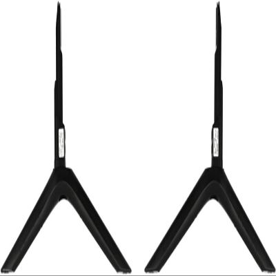 OEM Part - TV Base Stand Legs Compatible with Samsung 75" Tabletop TVs Stand Models UN75TU7000 UN75TU7000GXPE (No Screws Needed. The Stand Snaps in Place.)