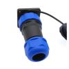 QXCIVR SP28 Straight IP68 Water.Proof Connector 2 Pin 3/4/5/6/7/8/9/10/12/14/16/19/22/24/26pin Flange Outlet(8P) view 3