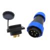 QXCIVR SP28 Straight IP68 Water.Proof Connector 2 Pin 3/4/5/6/7/8/9/10/12/14/16/19/22/24/26pin Flange Outlet(8P) view 4