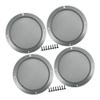VekAuto Universal 6.5" Car Speaker Grills Cover Mesh Round 6.5 Inch Audio Speaker Subwoofer Guard Protector Case with Mounting Screws Iron Gray - Pack of 4 Auto Accessories view 1
